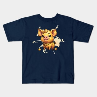 golden piggy bank Kids T-Shirt